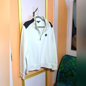 XL Michael Kors black and white new without tags partial zip, pull over